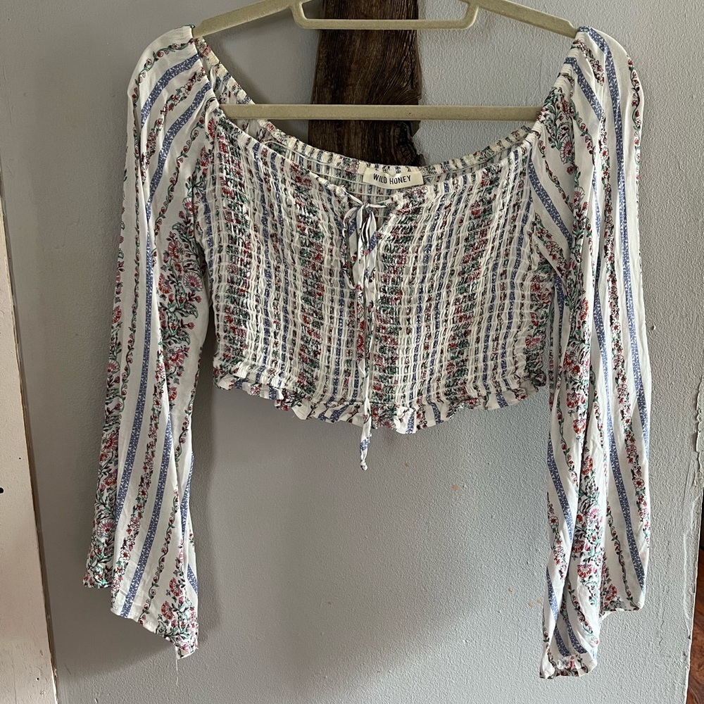 Multi color crop top